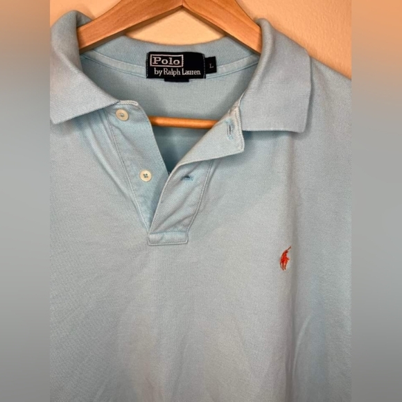 Polo Ralph lauren Men’s Blue Short Sleeve Polo Shirt Size Large - Picture 6 of 10